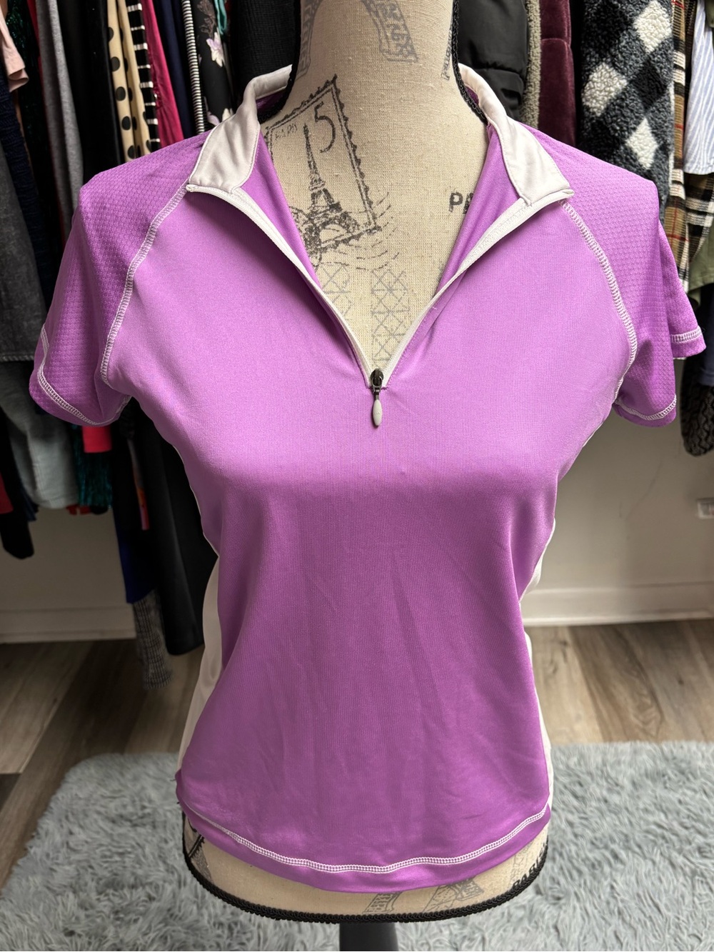adidas Y2K Lavender Short-Sleeve Athletic Jersey